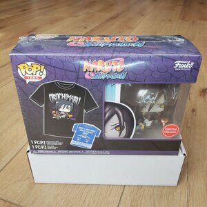 Funko Pop! Orochimaru Naruto Shippuden Pop & Tee Bundle Mens M Tshirt GameStop